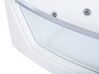 Whirlpool Badewanne weiß rechteckig mit LED 175 x 85 cm FUERTE_717866