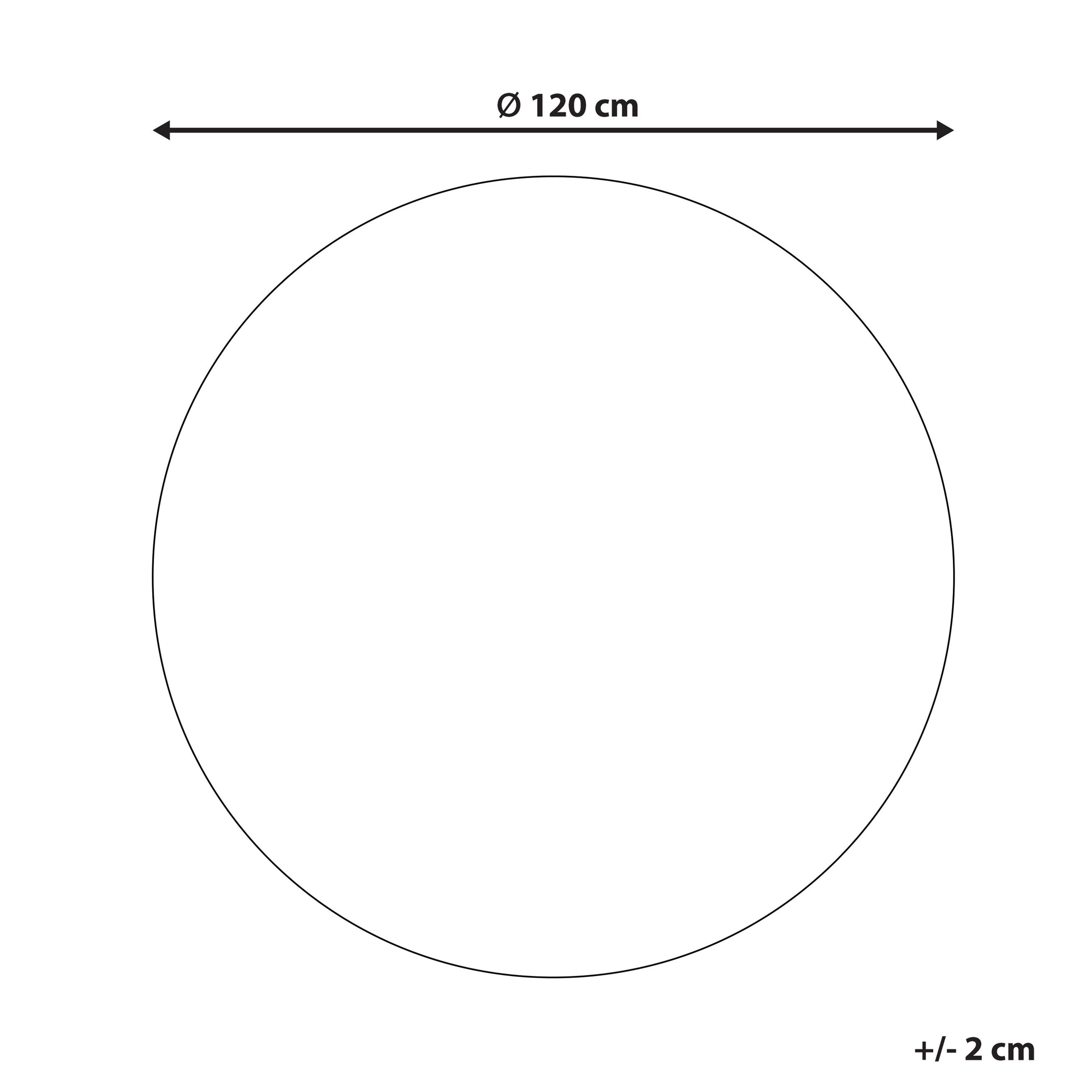 Dywan okrągły z juty ø 120 cm beżowy AHLAT