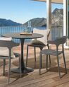 Set of 4 Dining Chairs Grey GUBBIO _862365