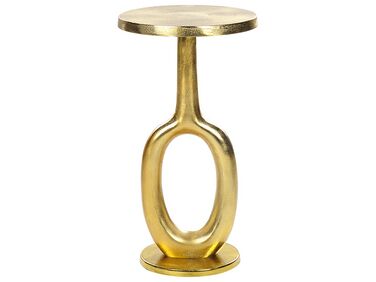 Kovový boční stolek zlatý APITI 