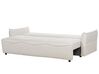 Canapé-lit avec rangement en tissu blanc cassé KRAMA_898294