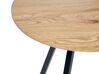Side Table Light Wood with Black ATOKA_851297