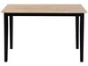 Spisebordsett bord og 4 stoler svart/brun HOUSTON_745746