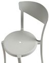 Set of 8 Dining Chairs Light Grey VIESTE_861723