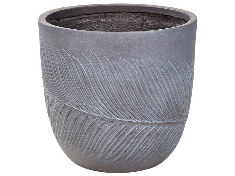Vaso para plantas em fibra de argila cinzenta 42 x 42 x 40 cm FTERO_872018