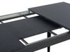 Table de salle à manger extensible noire 120/160 x 80 cm NORLEY_785637