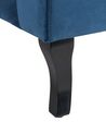 Velvet Fabric Wingback Chair Dark Blue ALTA_749410