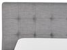 Fabric EU King Size Bed Grey LILLE_72596