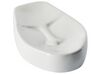 Badezimmer Set 4-teilig Keramik weiß Gesichtsmotiv BARINAS_823189