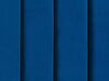 Cama de casal de água com arrumação em veludo azul 140 x 200 cm NOYERS_915286