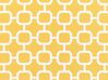 Sæt med 6 udendørs sædepuder geometrisk mønster gul TOLVE_849043