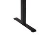 Electric Adjustable Standing Desk 160 x 72 cm Dark Wood and Black DESTINES_899512