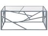 Tavolino vetro argento 100 x 50 cm ORLAND_767899