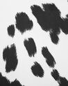 Černobílé čalouněné křeslo s kovbojským vzorem BJARN_546200