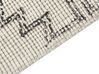 Tappeto lana beige chiaro e nero 80 x 150 cm URLA_837546