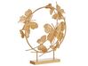 Dekofigur Eisen gold Kreisform mit Schmetterlingen 48 cm BERYLLIUM_825235