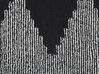 Tapis en coton 80 x 150 cm noir et blanc BATHINDA_817018