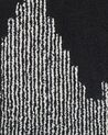 Alfombra de algodón negro/blanco 80 x 150 cm BATHINDA_817018