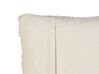 Set of 2 Cotton Macrame Cushions with Tassels 45 x 45 cm Light Beige KIRIKKALE_905444