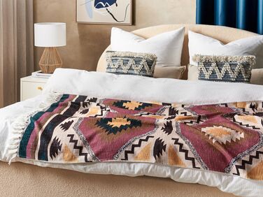 Cotton Blanket 130 x 180 cm Multicolour NAGON