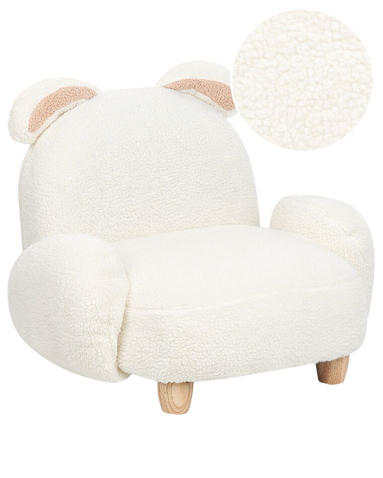 Fotel dziecięcy królik teddy biały KANNA_886901
