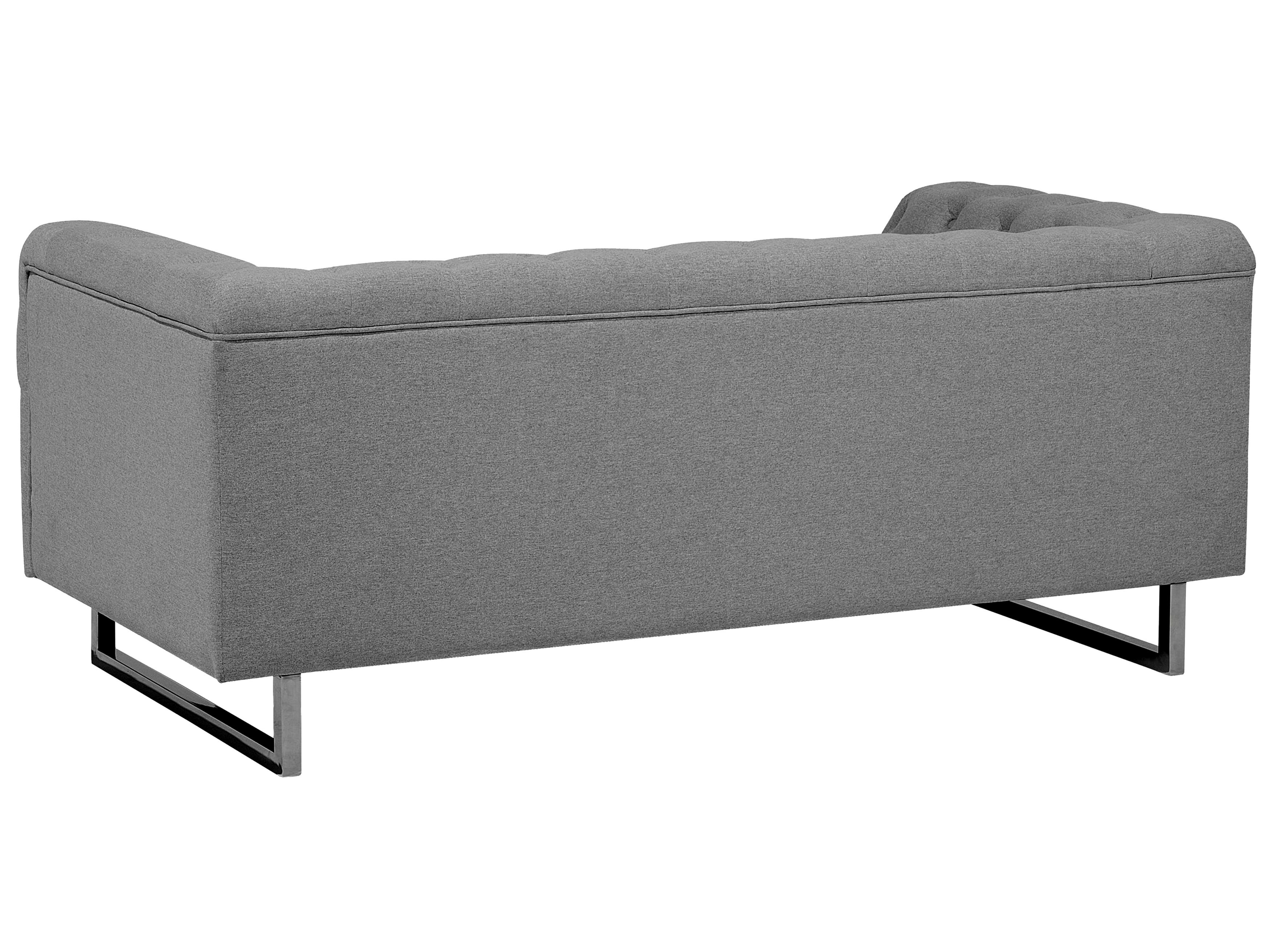 2 Seater Fabric Sofa Grey VISSLAND Beliani.co.uk