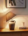 Lampa stołowa ceramiczna szara AGEFET_898011