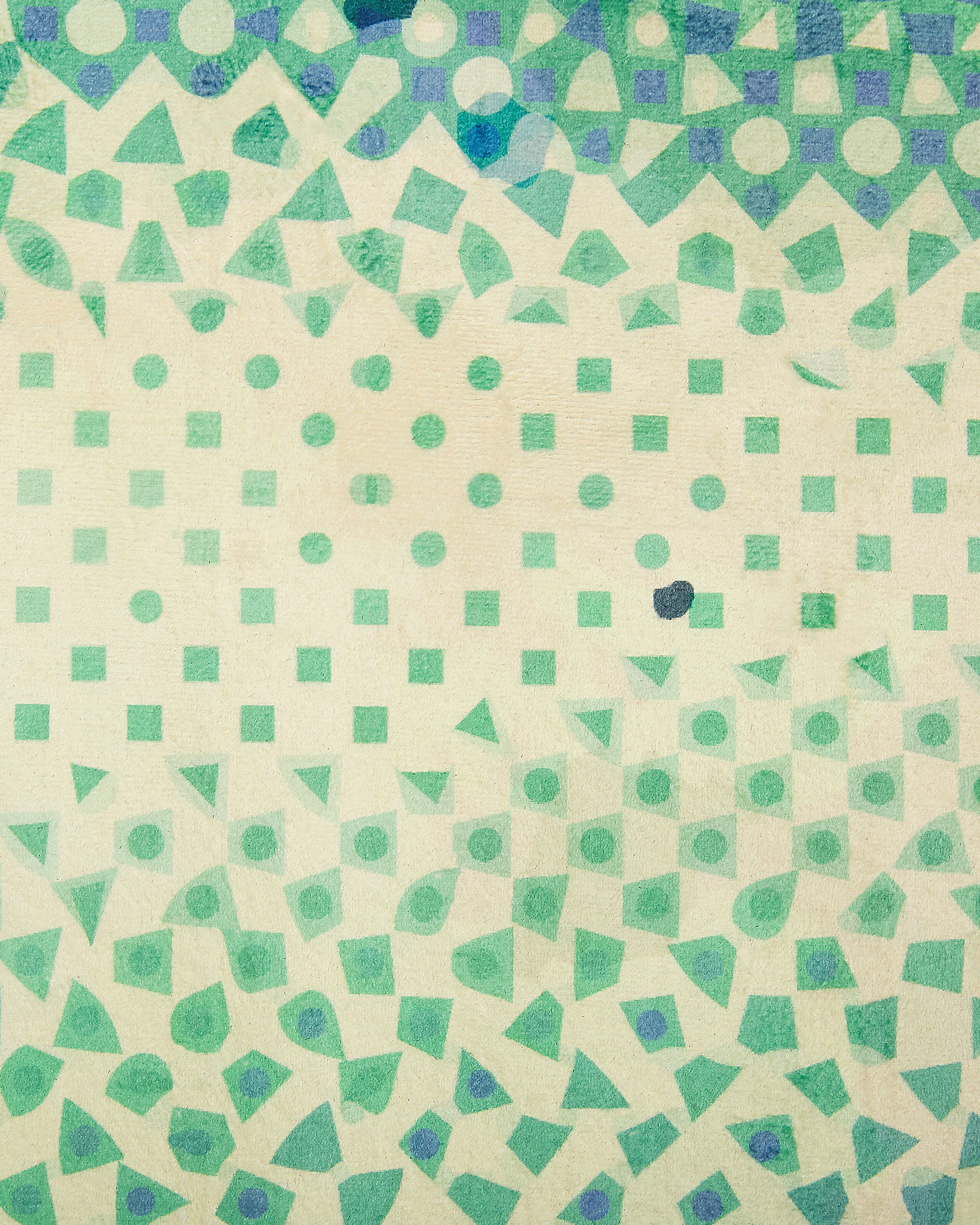 Teppich blau-grün 140 x 200 cm Flecken-Motiv Kurzflor SUSUZ_799209