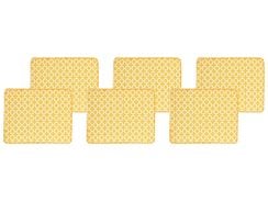 Puutarhatuolin pehmuste keltainen 6 kpl TOLVE Puutarhatuolin pehmuste keltainen 6 kpl TOLVE