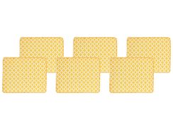 Puutarhatuolin pehmuste keltainen 6 kpl TOLVE Puutarhatuolin pehmuste keltainen 6 kpl TOLVE