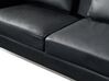 Left Hand Leather Corner Sofa Black OSLO_693498