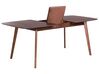 Rozkladací jedálenský stôl 150/190 x 90 cm tmavé drevo MADOX_777892