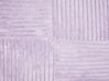 Lot de 2 coussins en velours côtelé violet 43 x 43 cm MILLET_854653