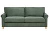 3-istuttava sohva vakosametti tummanvihreä RONNEBY_901800