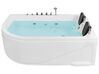 Left Hand Whirlpool Corner Bath with LED 1800 x 1200 mm White CALAMA_919454