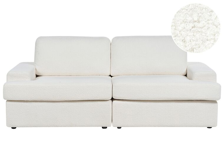 Sofa 3-osobowa boucle biała ALLA_893982