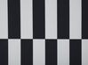 Vloerkleed polyester zwart/wit 70 x 200 cm PACODE_831676