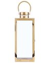 Lanterna metallo e vetro temperato ottone 49 cm CYPRUS_722993