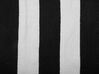 Outdoor Teppich schwarz-weiß 160 x 230 cm Streifenmuster Kurzflor TAVAS_714872