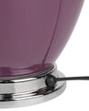 Ceramic Table Lamp Purple BRENTA_690572