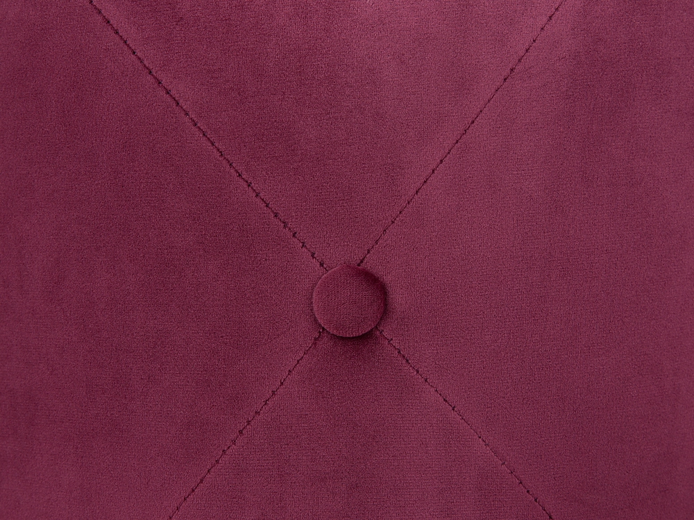 Pouf en velours de coton avec rembourrage et motif de robe de chambre  40x30cm avec finition rouge VidaXL - Habitium®