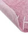 Okrúhly detský bavlnený koberec ⌀ 120 cm ružový VURGUN_907230