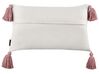  Set of 2 Tufted Cotton Cushions with Tassels 30 x 50 cm Multicolour DIJKOT_911721