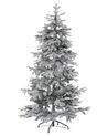 Zasnežený umelý vianočný stromček 180 cm biely TOMICHI_782991
