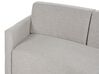 6 Seater Curved Linen Sofa Grey BOLEN_886539