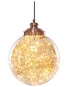 Glass Pendant Lamp Copper BENI Small _785065