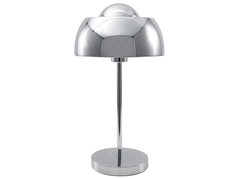 	Lámpara de mesa de metal plateado 44 cm SENETTE_694543
