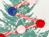 Sada 2 bavlněných polštářů vzor vánoční stromeček 45 x 45 cm bílé EPISCIA_887674