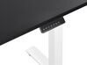 Electric Adjustable Left Corner Desk 160 x 110 cm Black and White DESTIN II_795477