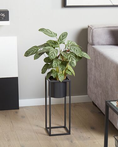 Metal Plant Pot Stand 15 x 15 x 40 cm Black IDRA